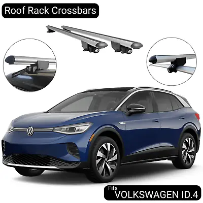 Fits VW ID.4 - Roof Rack Cross Bars Luggage - Kayak - Bike Rack Carrier - Silver • $94.90