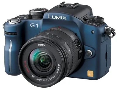 Panasonic Digital SLR Camera LUMIX G1 Lens Kit Comfort Blue DMC-G1K-A • $699.99