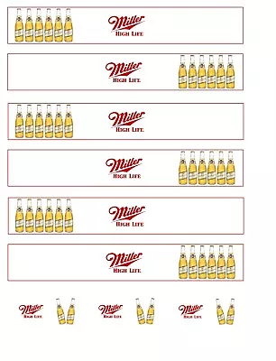 HO Scale Truck / Trailer Decals.   Miller High Life   • $12