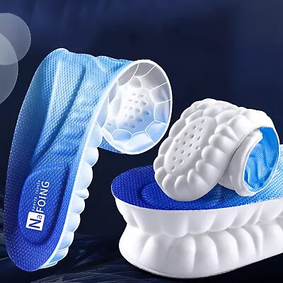 4D Memory Foam Orthopaedic Shoe Insoles Pads Comfort Breathable Foot Feet 41-42~ • $6.99