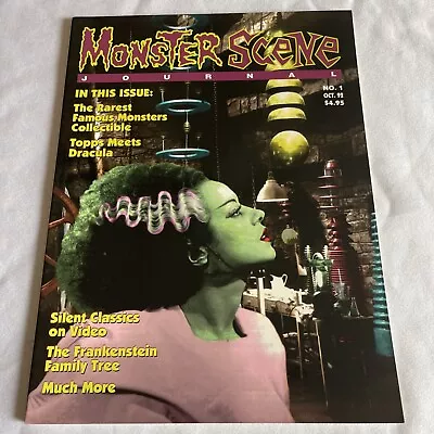 Monster Scene Journal No.1 Oct 1982 Elsa Lancaster Cover NM Vintage Horror • $100