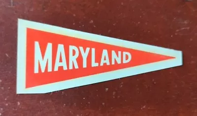 Very RARE Old Vintage Transfer Decal Pennant 3  X 1.5  Maryland University • $26.60