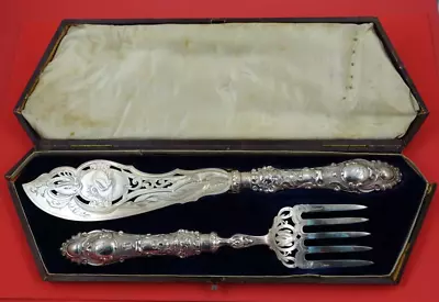 Renaissance By Martin Hall And Co Sterling Silver Fish Serving Set 2pc In Box • $489
