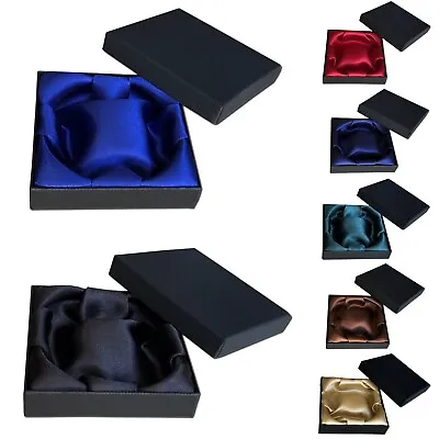 £4.15 • Buy Black Jewellery GIFT BOX For Men Women BANGLE BRACELET WATCHES Satin Lining