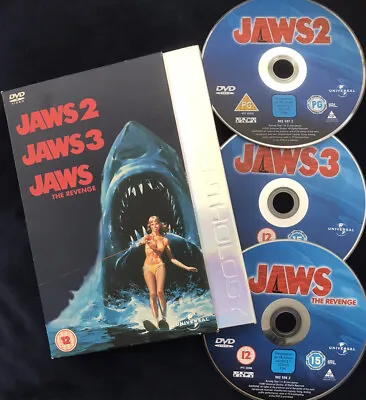 £9.99 • Buy Jaws 2,3 & Jaws The Revenge DVD Boxset VGC Free P&P