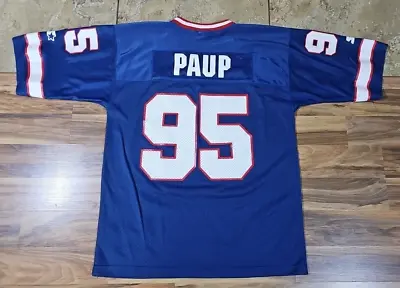 Vintage Starter Bryce Paup Buffalo Bills Mesh Blue Jersey Sz 48 • $39.99