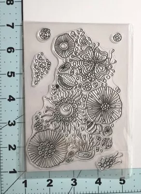 Coral Ocean Background Clear Stamp Texture Card Clay FAST Free Ship • $12.79