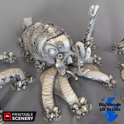 Kraken Scatter Terrain Tabletop Gaming DnD  3DPrint 32/28/20/15/10mm • £6.79