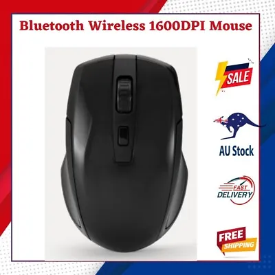 $9.97 • Buy Mouse Bluetooth  Wireless 1600DPI Mouse Mice Ergonomic For Laptop Tablet PC