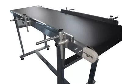 PVC Belt Conveyor 59In Length Electric PVC Conveyor 15.7'' Width Adjust ​Speed • $679