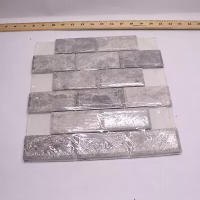 Mosaic Wall Tile Marble Gray 12  X 12  99652 • $9.81