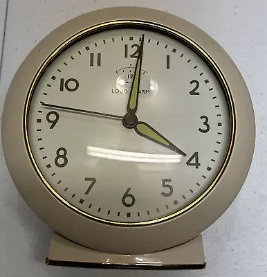 Vtg Westclox Loud Alarm Cream Big Ben Alarm Clock Glow In The Dark Hands *READ* • $18.99