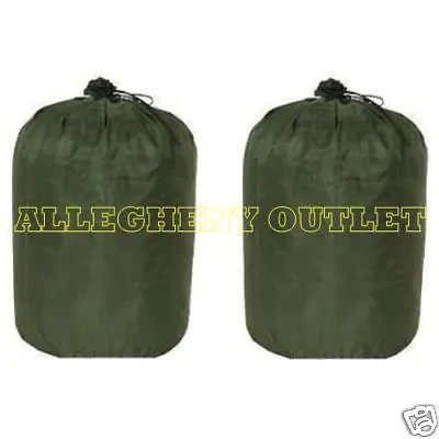 2 US Army Military WATERPROOF BAG CLOTHING BAG WET WEATHER BAG LAUNDRY BAG GC • $5.90