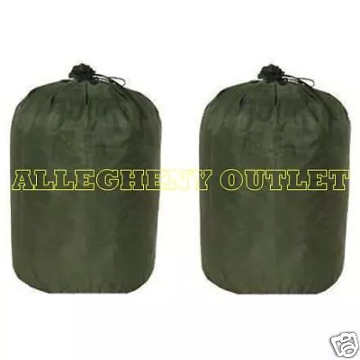 LOT Of 2 US MILITARY WET WEATHER CLOTHING WATERPROOF BAG ALICE RUCK PACK LINER • $17.49