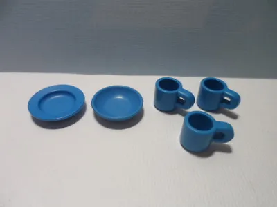£2.63 • Buy Playmobil – Set Of Blue Dishes/Dishes/3185 3187 3945 4450 5004