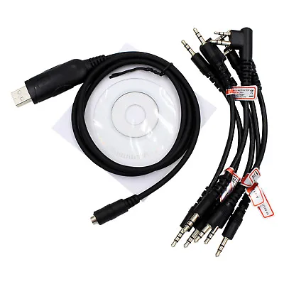 6 In 1 USB Programming Cable For YAESU Handheld Radio FT-50R FT-60R • $9.95