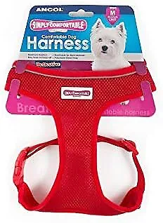 Ancol Simply Comfortable Mesh Dog Harness Red M 44-57cm • £12.84