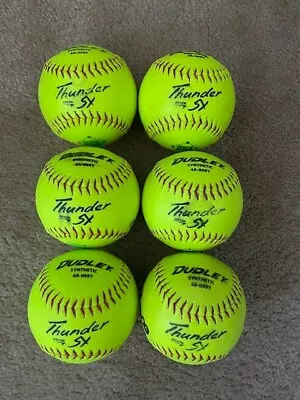 Thunder SY Men's Slow Pitch Softballs USA/ASA 12 Inch 6-Pack Graffiti • $25