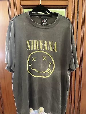 Vintage Nirvana Single Stitch Made In USA T-shirt Size XL • $80