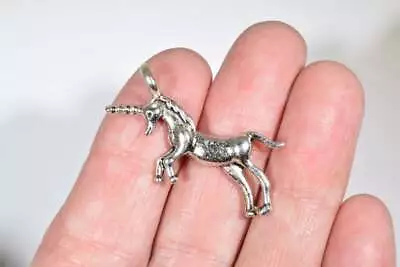$19.89 • Buy UNICORN HORSE PENDANT PEGASUS  925 Sterling Silver 20  Necklace Charm Female Men