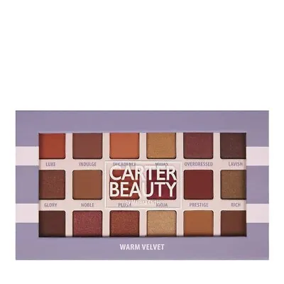 Carter Beauty Warm Velvet Shade Palette Makeup Eyeshadow - New And Sealed • £9.99