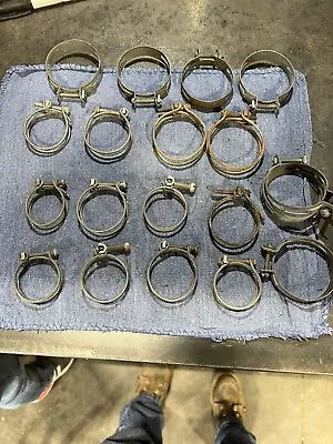 Original Double Wire Vintage Hose Clamps Old Patina All Different Sizes • $99.84