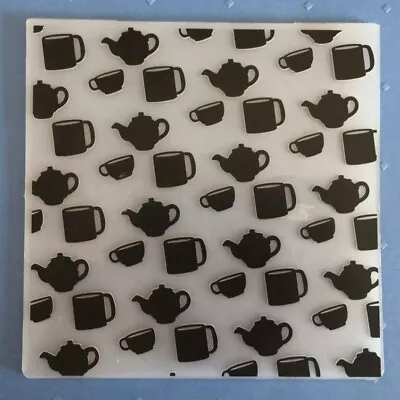  Have A Brew  6 X6  Embossing Folder Scrapbook Craft Mug Teapot UK Seller 928 • £4.75