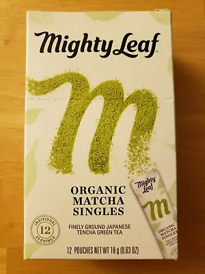 Mighty Leaf Organic Matcha Singles Finely Ground Japanese Green Tea • $11.99