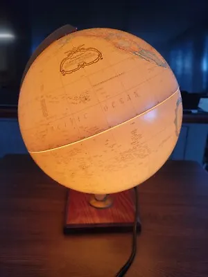 Vintage Replogle World Classic Light Up Globe BMO Harris Bank Desk Lamp 12  • $99.99