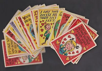 30 X 1961 A & BC GUM FUNNY GREETINGS & FUNNY VALENTINE CONFECTIONERY CARDS • £4.99