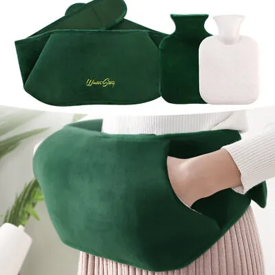 Hot Water Bottle Warm Plush Pouch Waist Belt Universal Warm Bag Cover Winter UK • £8.65