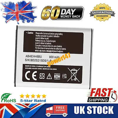 AB463446BC AB463446BU Battery For Samsung GT-C3520 GT-C3750 GT-E1070 • £11.66