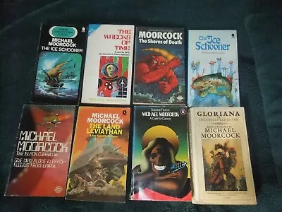 Vintage Science Fiction/Fantasy Paperback Books By Michael Moorcock. • £7