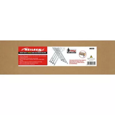 Heavy Duty Saw Log Horse Holder - 150kg Capacity  Genuine Neilsen  CT5659 • £51.99