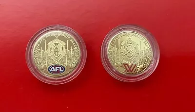 In Hand🔥2024 AFL &  AFLW $1 UNC Colored Proof 2 Coin Set • $129.95