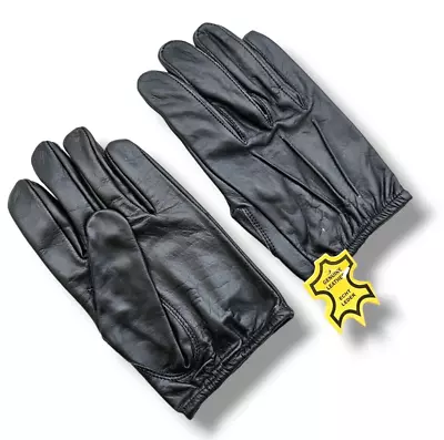 Men's Leather Top Quality Soft Genuine Real Leather Driving Gloves • £13.99