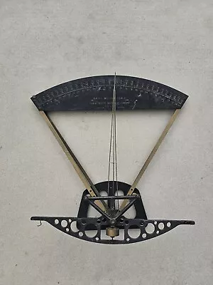 Antique Metal Wall Mount Industrial Thwing Albert Basis Weight Scale 63-80 21651 • $149.99