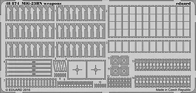 Eduard 1/48 MiG-23BN Weapon Detail (Trumpeter) 48874 • $13.39