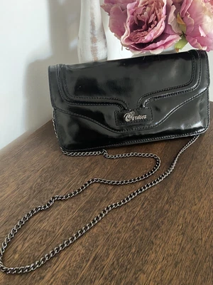 $50 • Buy Genuine Oroton Leather Clutch With Vintage Monogram & Chain Strap