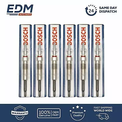 BOSCH Glow Plugs - 6 PCS For BMW 1 3 5 6 7 X3 X5 X6 12237786869 • $100.25