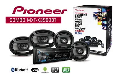 Pioneer MXT-X3969BT MP3/USB Digital Player + 6.5  & 6  X 9  Speakers Combo • $139