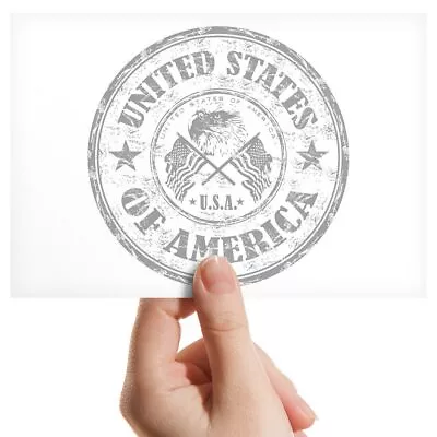 Photograph 6x4  BW - United States Of America Travel Stamp  #40184 • £3.99