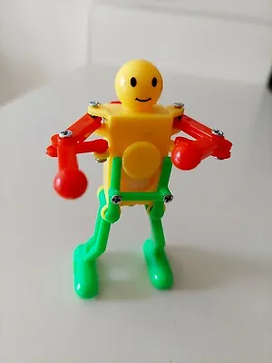 3.5  Fun Wind-up Dancing Robot Toy Red Green And Yellow. Makes A Great Holiday C • $8.95