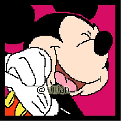 New MICKEY MOUSE POTRAIT Counted Cross Stitch PATTERN • $2.96