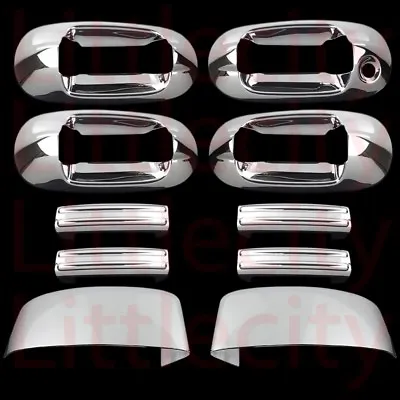 FOR 03~06 FORD EXPEDITION Chrome Top Half Mirror 4 Door Handle Covers • $48.87