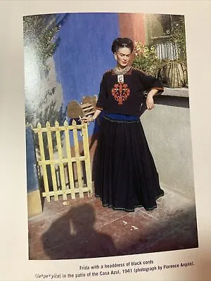 Frida Kahlo Book Self Portrait In A Velvet Dress: Frida's Wardrobe: Fashion • $25