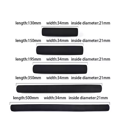 Thick And Soft Bike MTB Sponge Foam Handle Bar Grips Black 130mm 500mm • $7.04