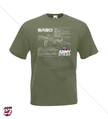 MILITARY T-SHIRT - SA80 Rifle • £11.99