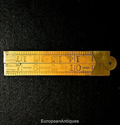 Antique Boxwood Folding Ruler 2 Feet 24  No. 1167 Rabone & Sons Made In England  • $60