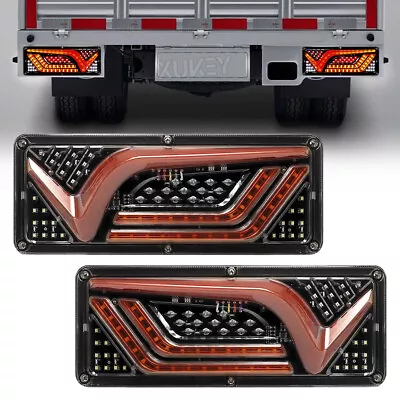 2x 91 LED Flowing Rear Tail Light Brake Reverse Indicator 12V Truck UTE Trailer  • $26.76